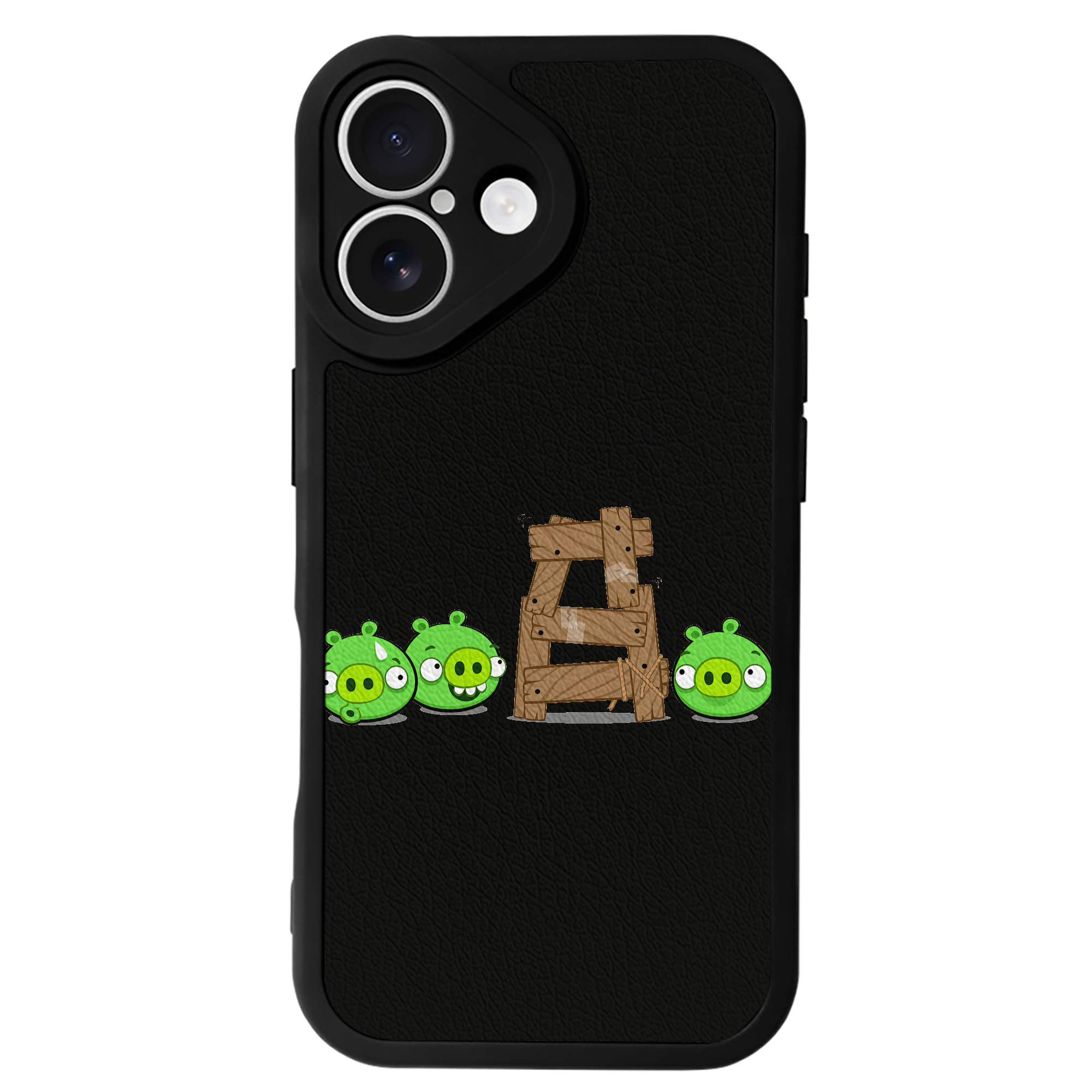 （画像用） Angry Birds アングリーバード 【iPhone 16シリーズ対応】シリコンスマホケース（レザー調） 材質：シリコン